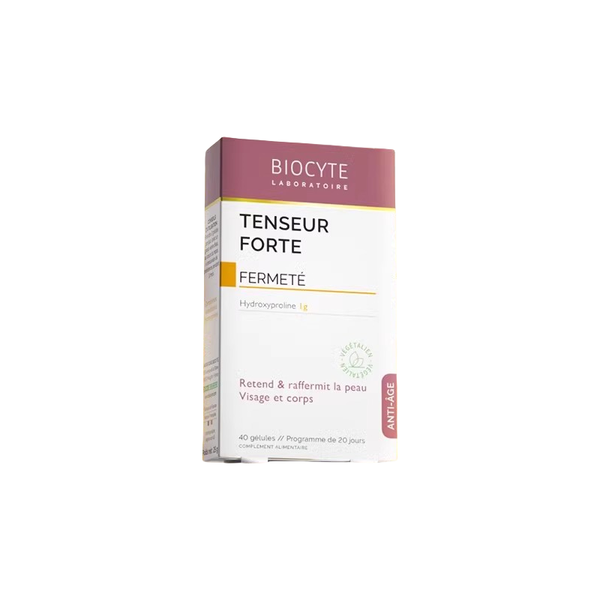 BIOCYTE Tenseur Forte – Firming & Sculpting Capsules (40 Capsules) | Collagen Support for Lifted, Defined Facial Contours