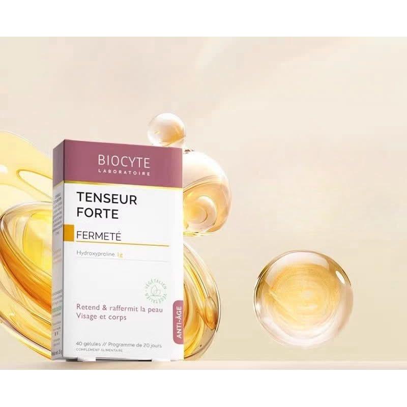 BIOCYTE Tenseur Forte – Firming & Sculpting Capsules (40 Capsules) | Collagen Support for Lifted, Defined Facial Contours