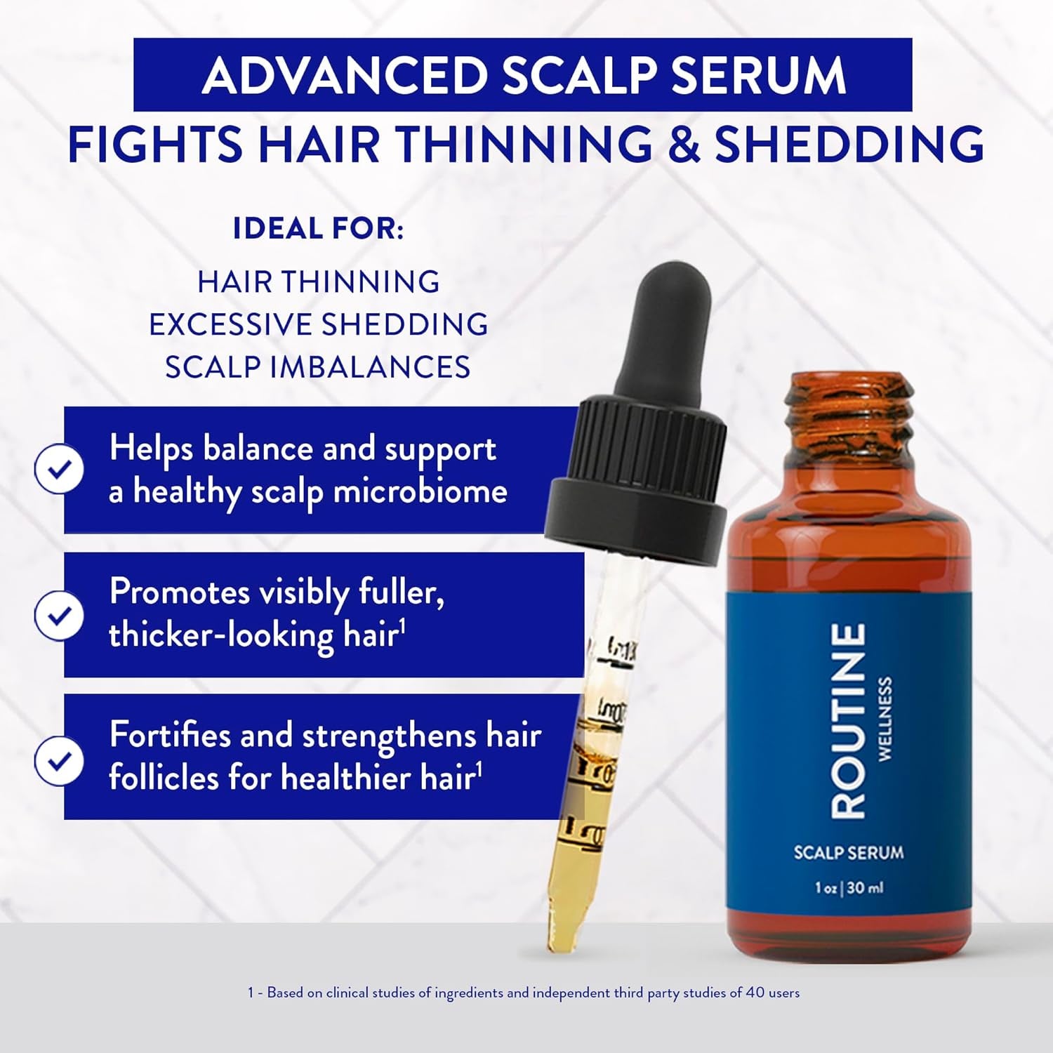 Routine Wellness Scalp Serum – 30ml | Strengthen Follicles & Promote Fuller, Healthier Hair