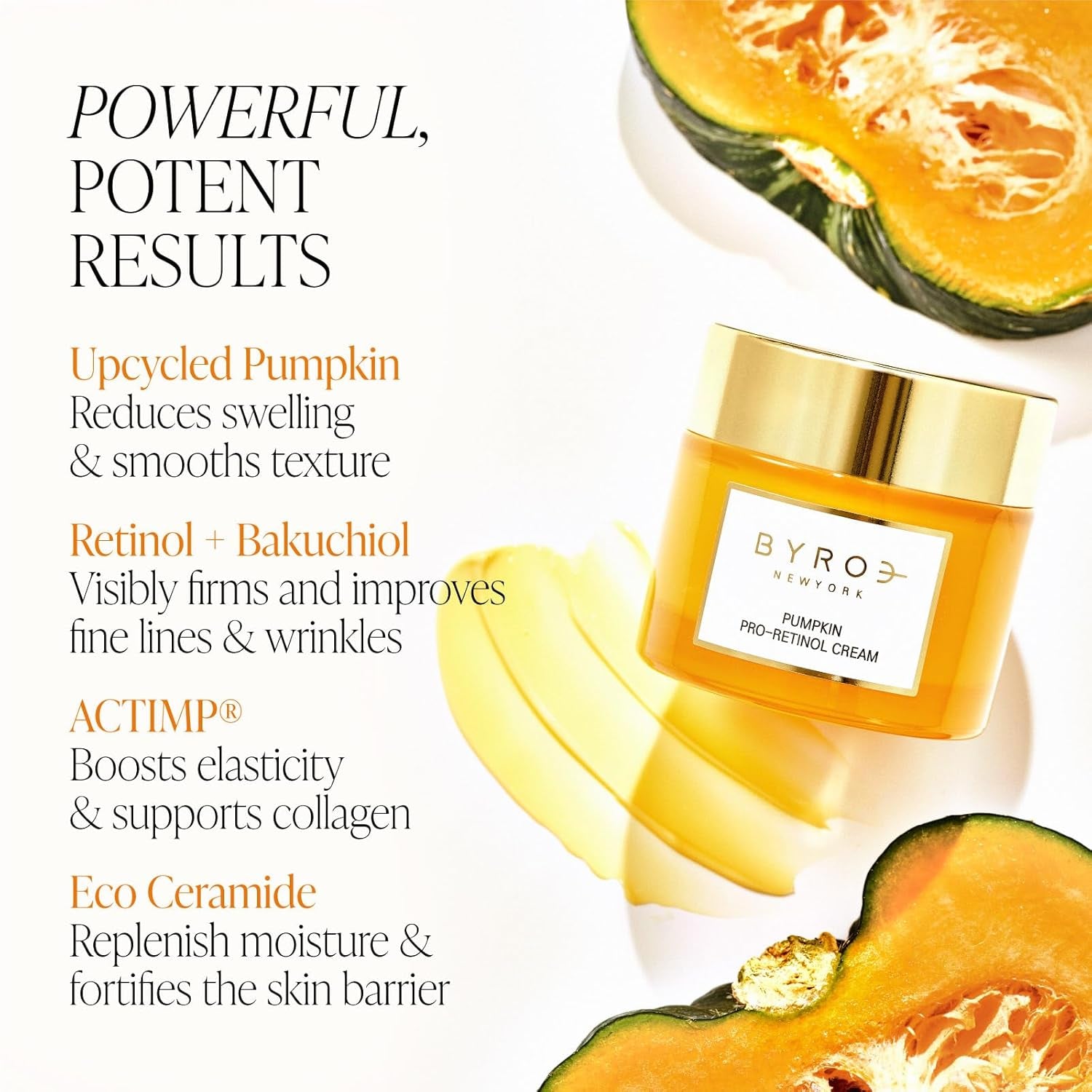 BYROE Pumpkin Pro-Retinol Cream – 50ml | Anti-Aging, Firming & Hydrating Moisturizer