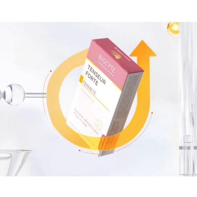 BIOCYTE Tenseur Forte – Firming & Sculpting Capsules (40 Capsules) | Collagen Support for Lifted, Defined Facial Contours