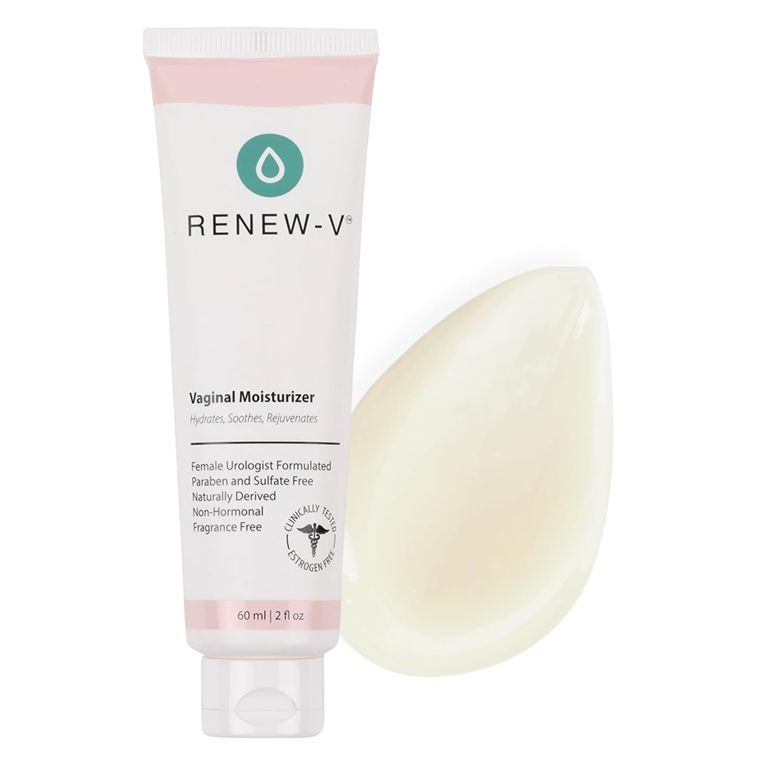 Natural Vaginal Moisturizer for Dryness & Itching - Vulva Balm for Irritation Relief, anti Itch & Women Menopause Support - Hormone Free, Unscented, Paraben-Free - Made in USA, 2 Oz