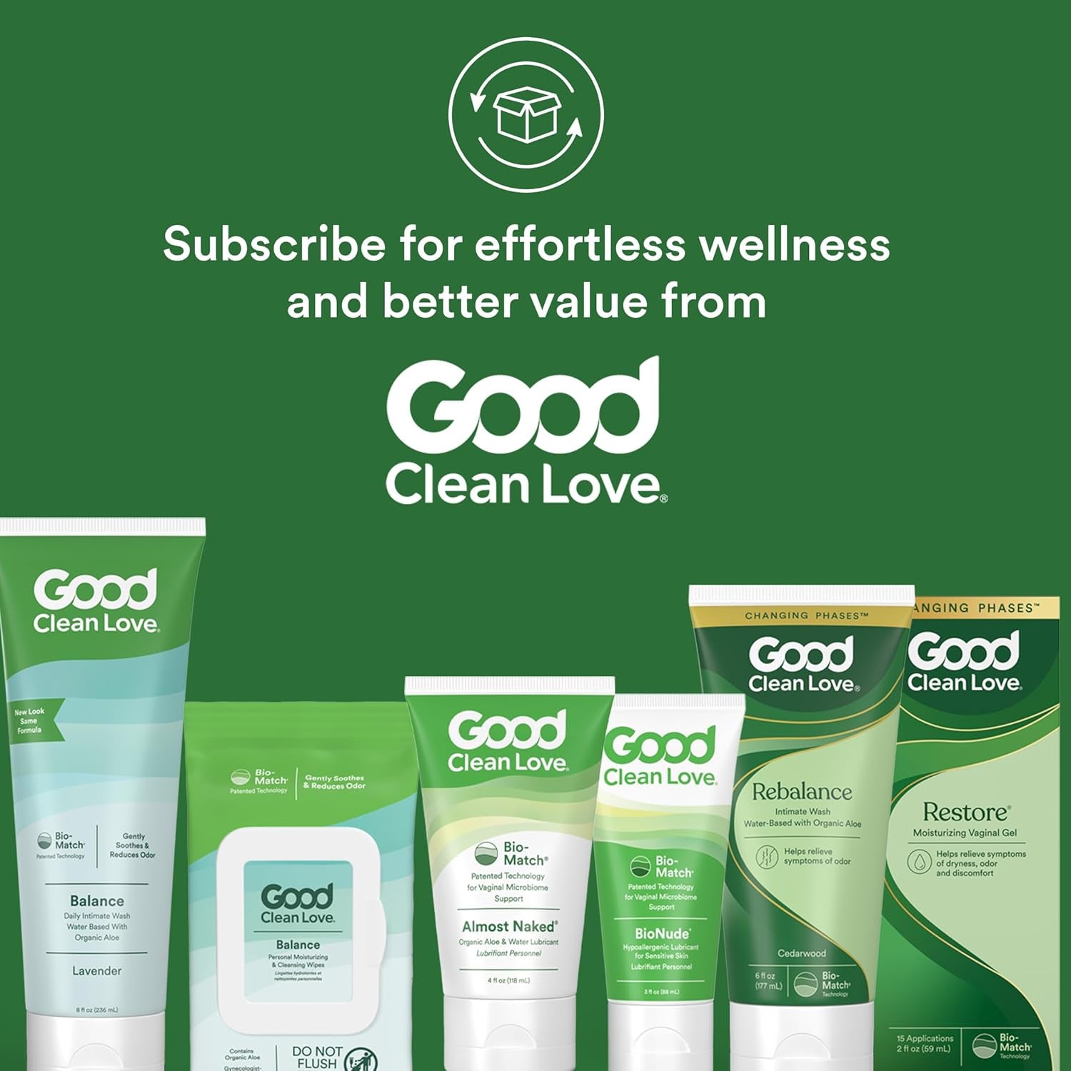 Good Clean Love Restore Moisturizing Vaginal Gel – 59ml x 2 Pack | Natural Relief for Dryness & pH Balance Support
