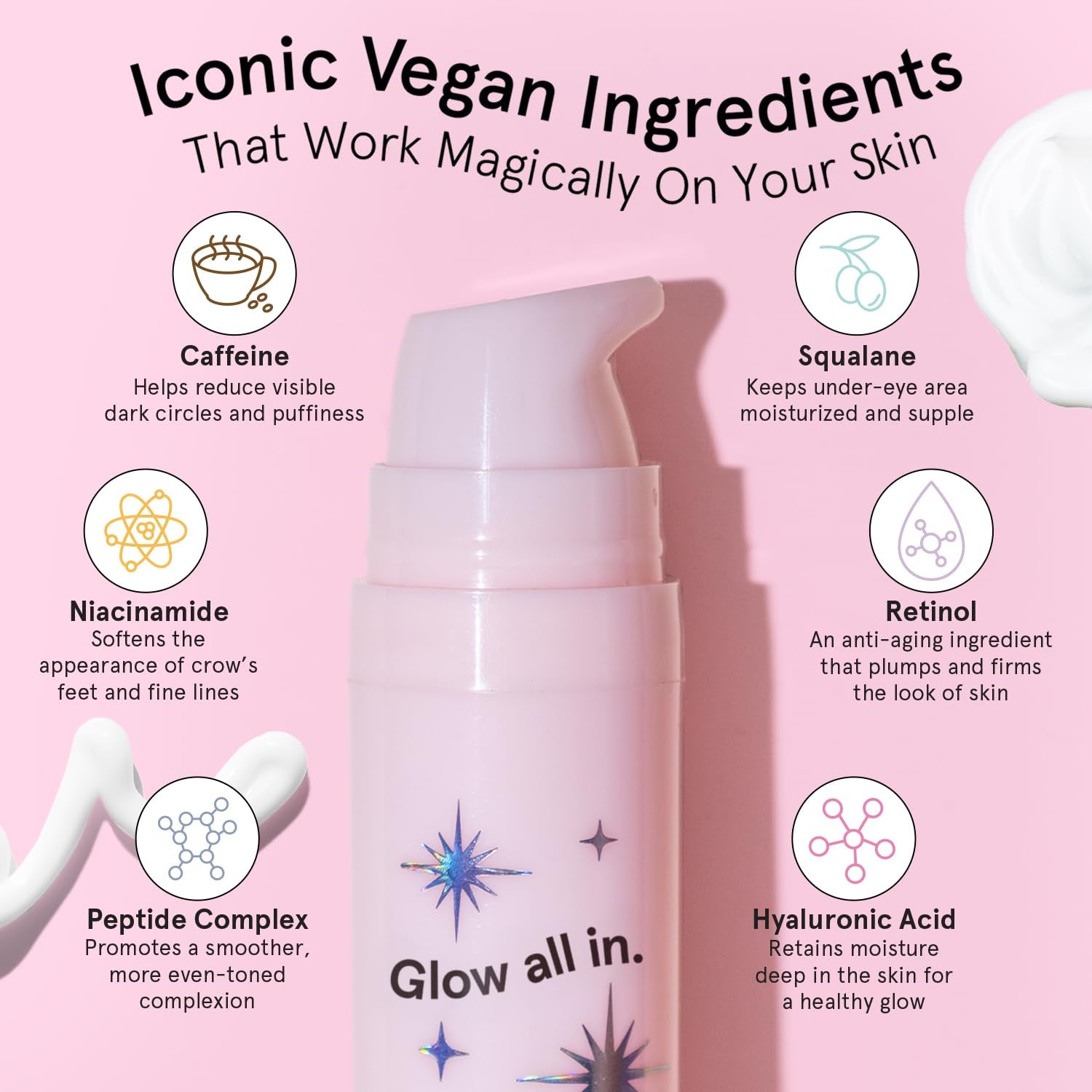 Grace & Stella Glow All In. Radiant Eye Cream – 15ml | Brightening & Firming Under-Eye Treatment