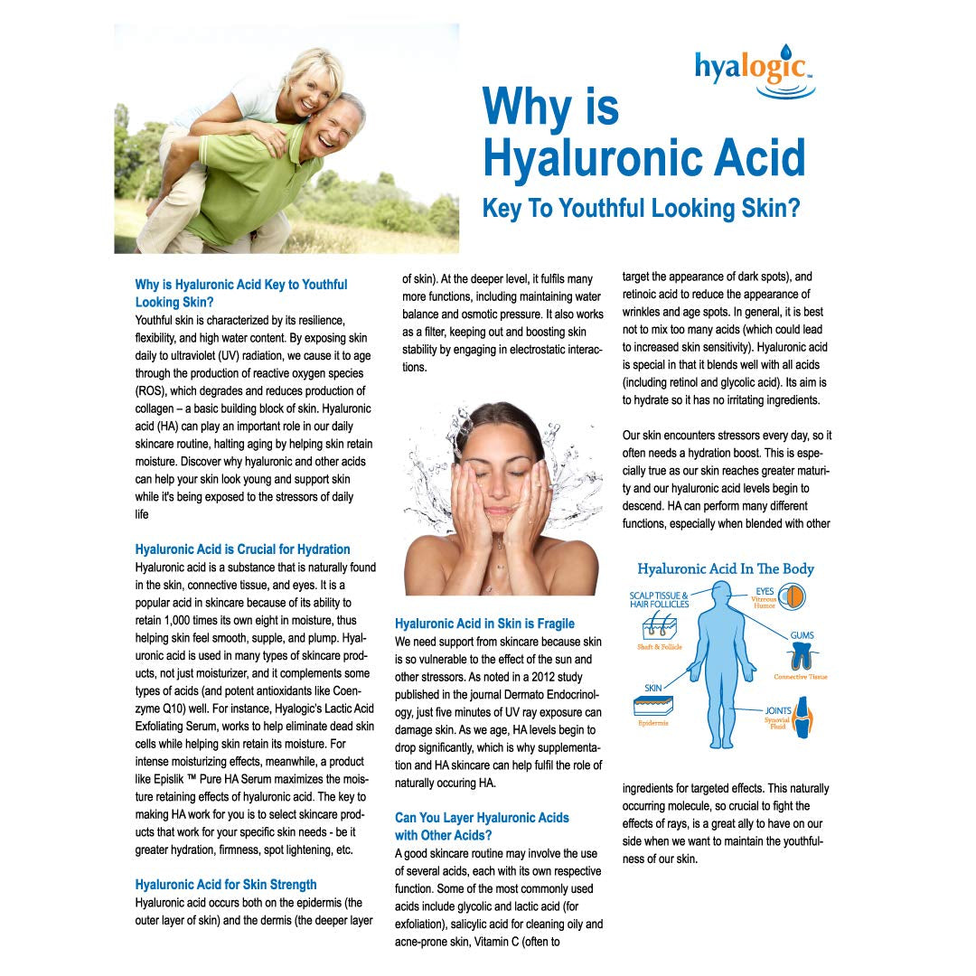 Hyalogic Pure HA Face Serum – 30ml | Ultra-Hydrating Vegan Hyaluronic Acid Moisture Boost