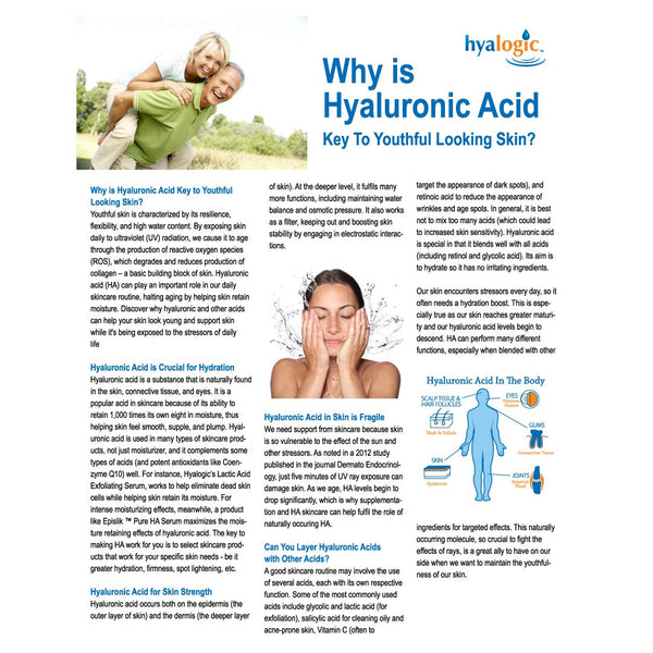 Hyalogic Pure HA Face Serum – 30ml | Ultra-Hydrating Vegan Hyaluronic Acid Moisture Boost