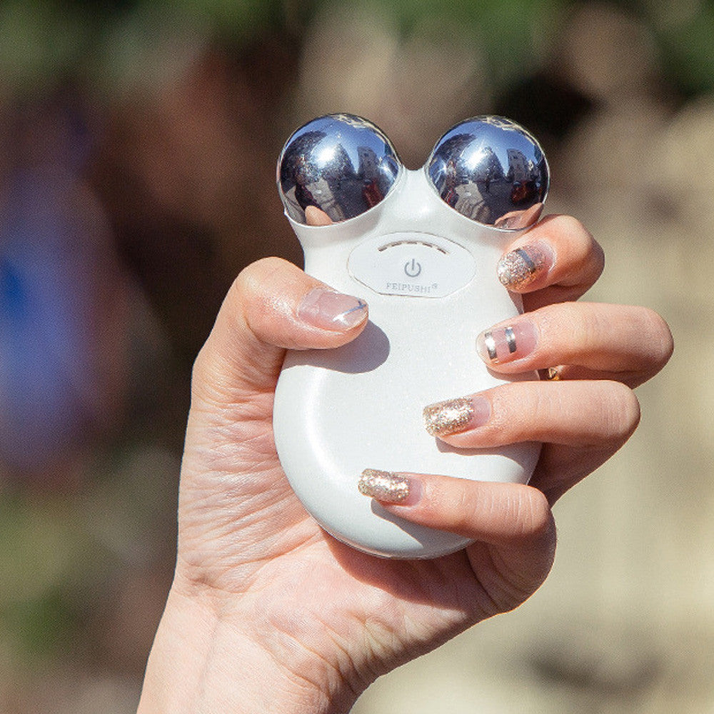 Mini Microcurrent Facial Massager – USB Rechargeable Wrinkle Remover & Skin Tightening Device for Anti-Aging, Puffiness & Dark Circles