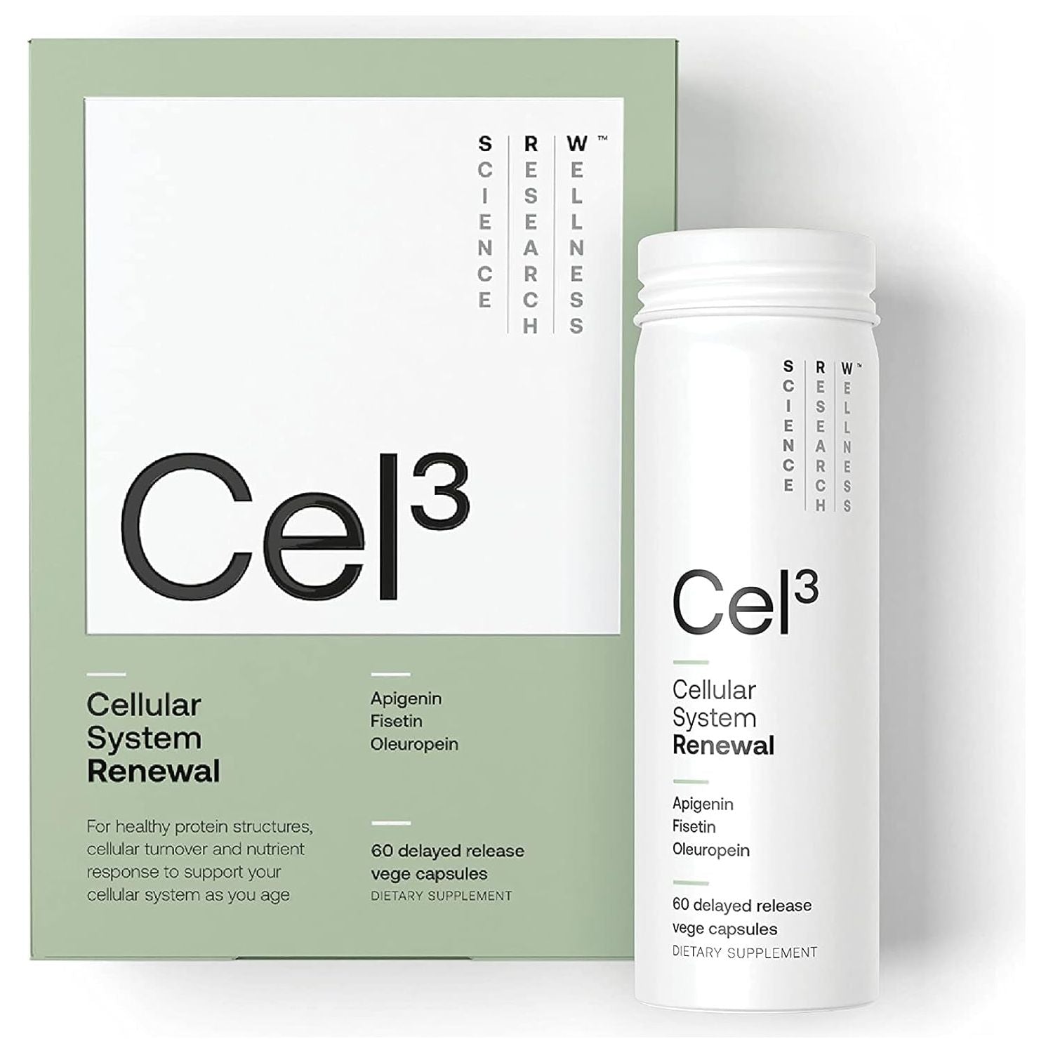 SRW Cel³ Cellular System Renewal – 60 Capsules | Advanced Support for Healthy Cellular Aging