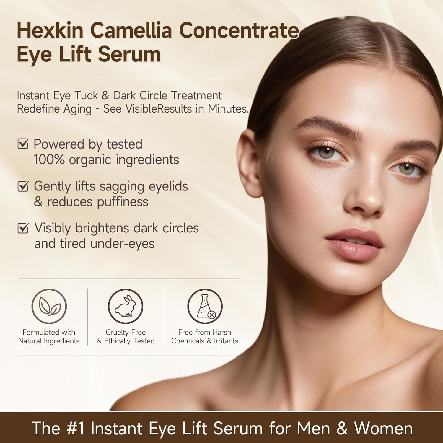 Hexkin Camellia Concentrate Eye Oil – 15ml | Lightweight Hydration & Brightening