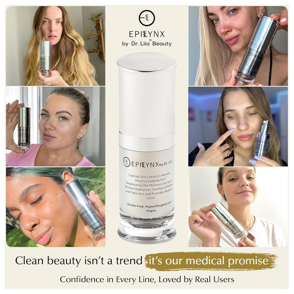 EPILYNX Face Moisturizer Lotion – 30ml | Lightweight, 48-Hour Hydration for Radiant, Sensitive Skin