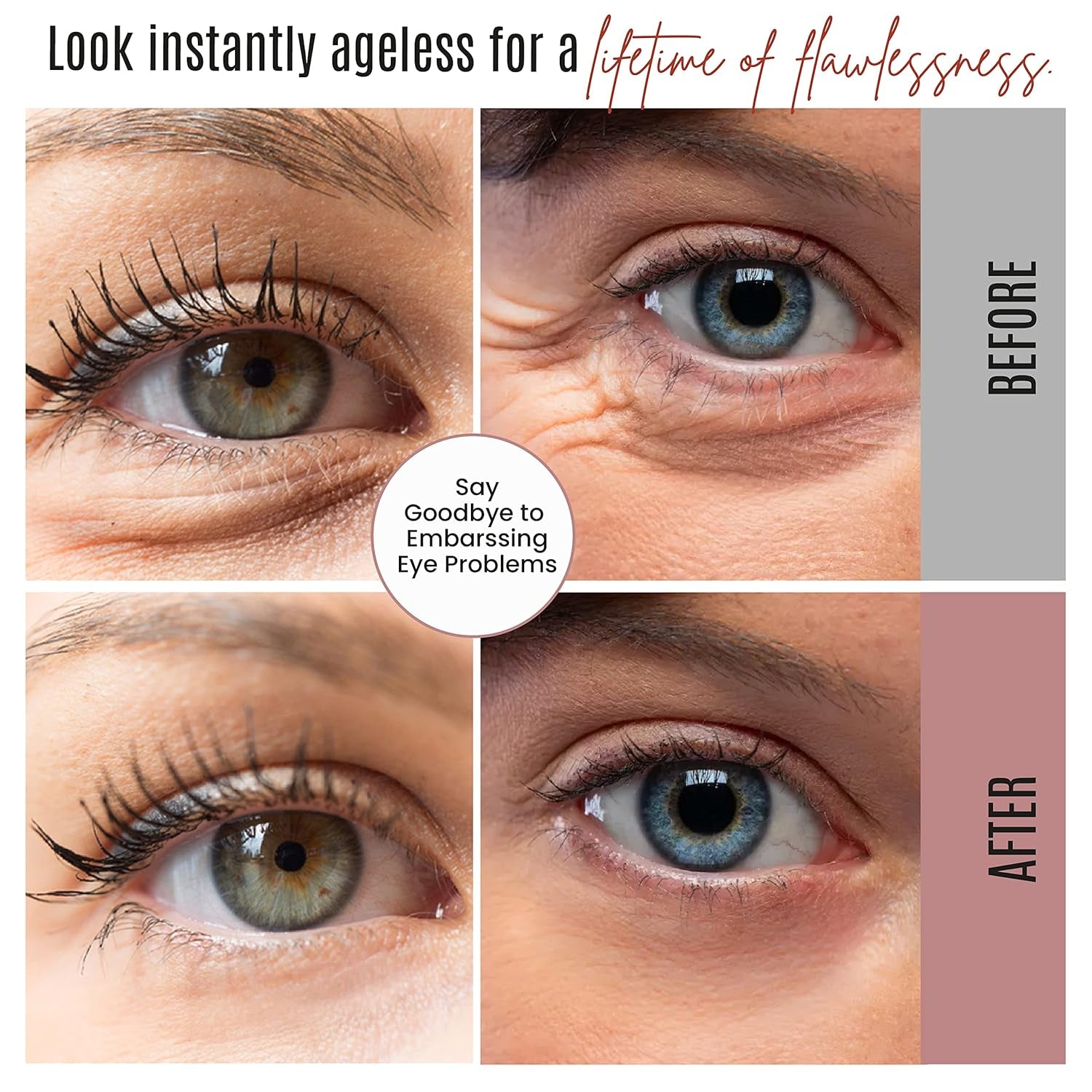 DERMAXGEN Time Reverse Instant Eye Cream – 12ml | Instant Lift for Dark Circles, Puffiness & Fine Lines