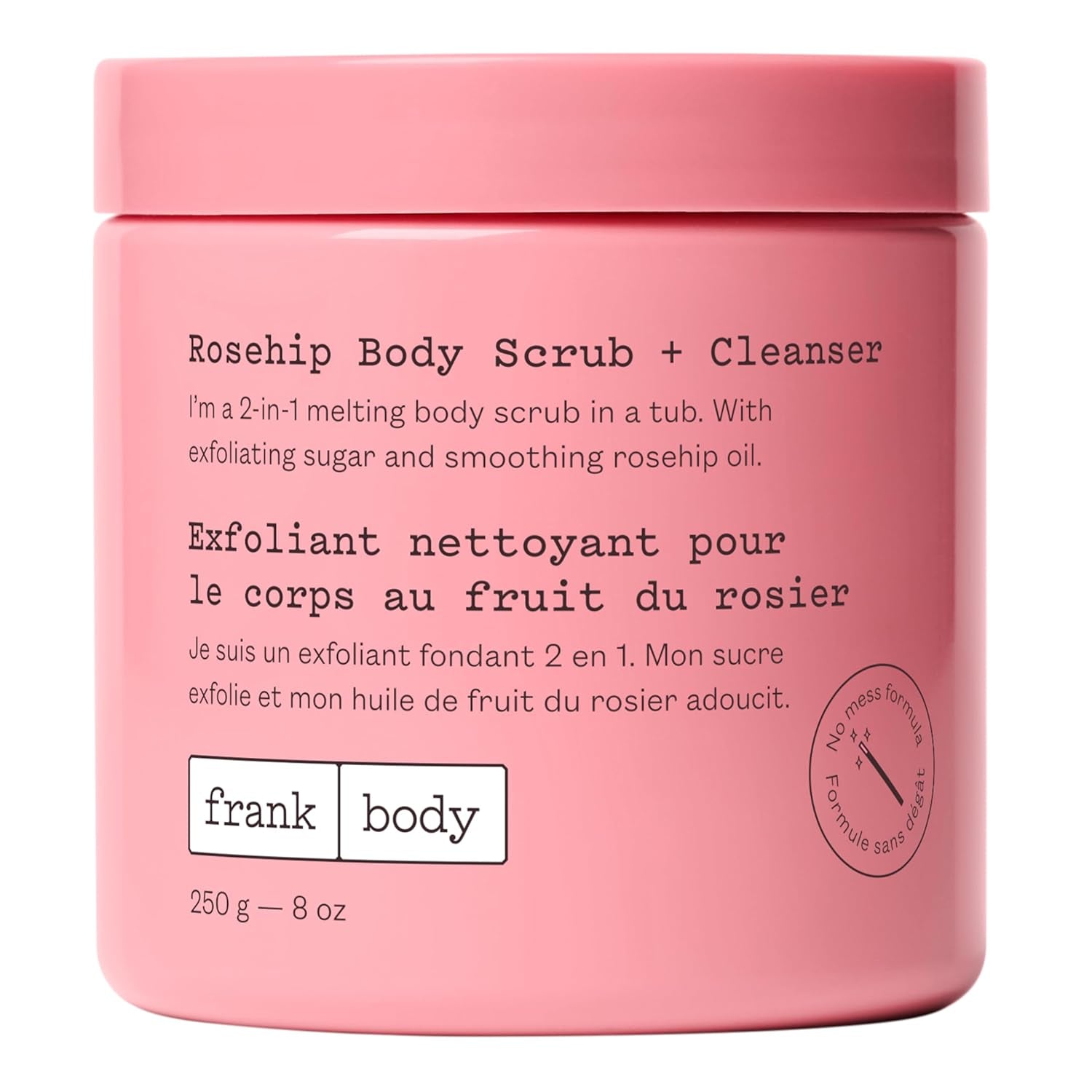 frank body Rosehip Body Scrub + Cleanser - 250g
