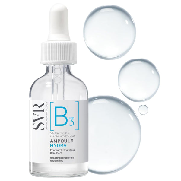 SVR [B3] Ampoule Hydra – 30ml | 5% Niacinamide + 3 Hyaluronic Acids for Intense Hydration & Skin Barrier Repair
