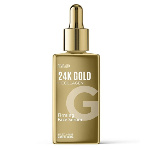 RevitaLux 24K Gold + Collagen Firming Face Serum – 60ml | Hydrates, Firms & Brightens with Korean Skincare Excellence