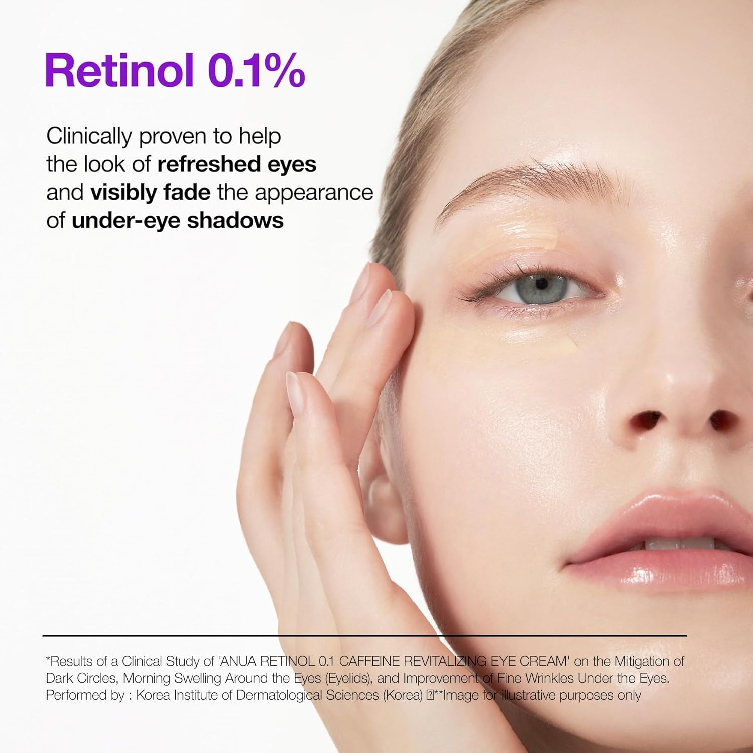 ANUA Retinol 0.1+ Caffeine Revitalizing Eye Cream – 30g | Firming, Brightening & Hydrating