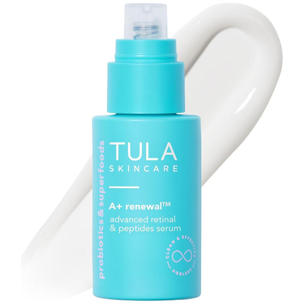 TULA SKINCARE A+ Renewal™ Advanced Retinal + Peptides Serum – 30ml | Anti-Aging, Firming & Brightening