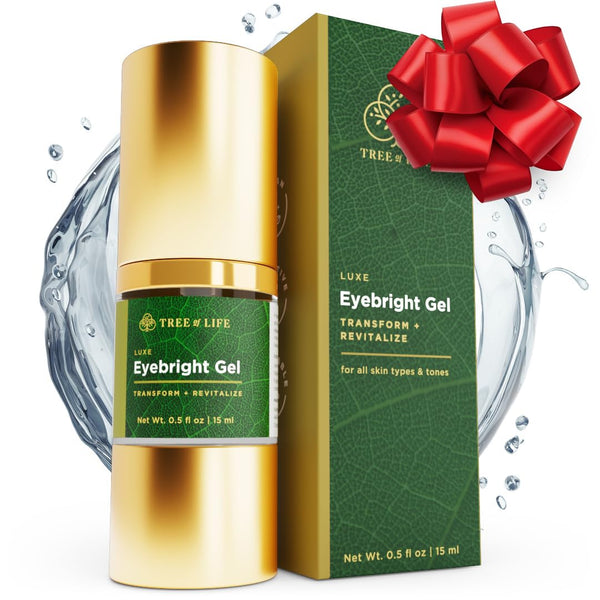 Tree of Life Beauty Luxe Eyebright Gel – 15ml | Firming & De-Puffing Eye Gel for Wrinkles, Puffiness & Sagging
