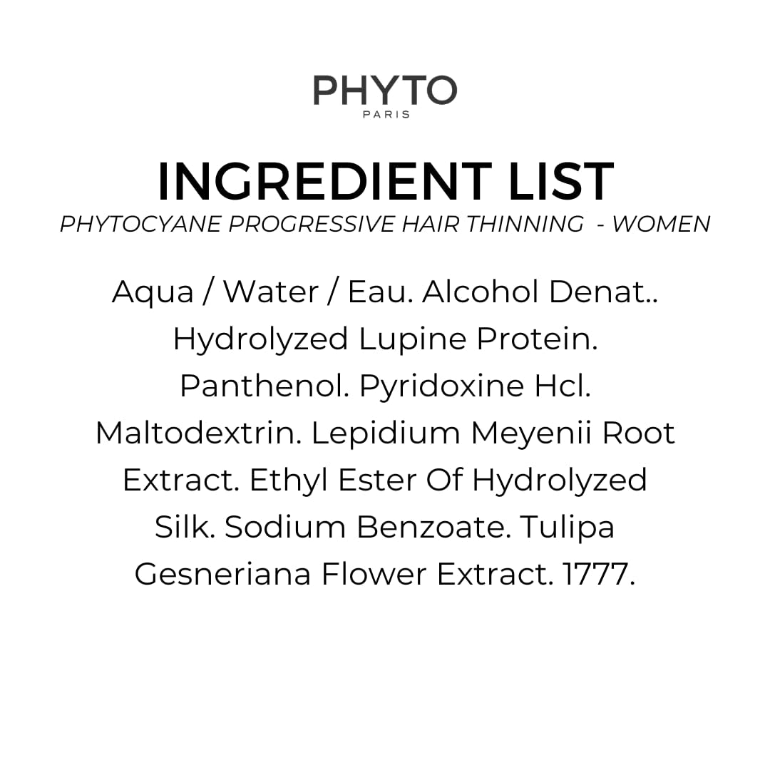 PHYTO PHYTOCYANE Densifying Hair Serum for Women – 12 Vials x 5ml | Density, Strength & Shine