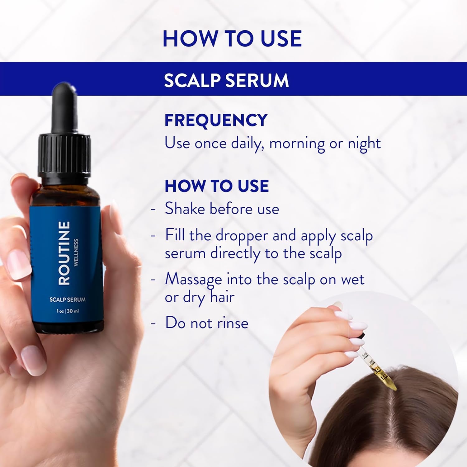 Routine Wellness Scalp Serum – 30ml | Strengthen Follicles & Promote Fuller, Healthier Hair