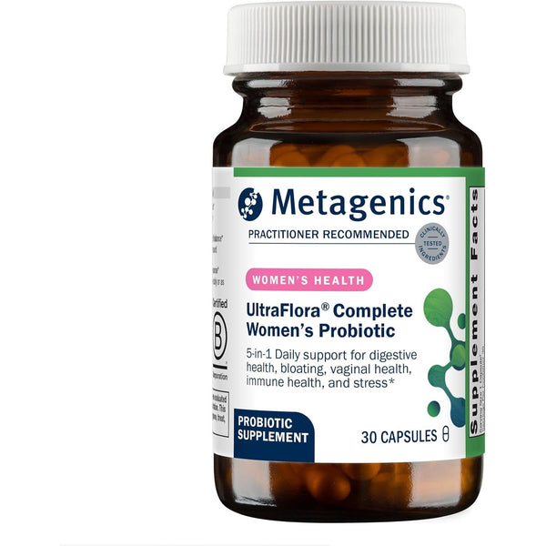 Metagenics UltraFlora Complete Women’s Probiotic – 30 Capsules | Digestive, Vaginal & Immune Support