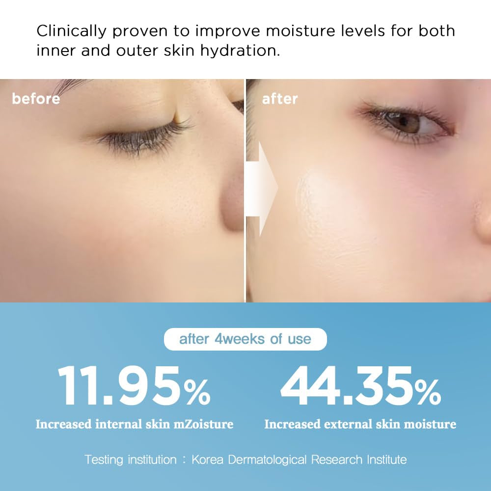 Ecto-Hyaluronic Cream with 8 Layer Hyaluronic Acid, Ectoin, Daily Face Moisturizer for Dry Skin, Fragrance Free, Hypoallergenic, Allergen Free, Cruelty Free, Vegan, Korean Skin Care
