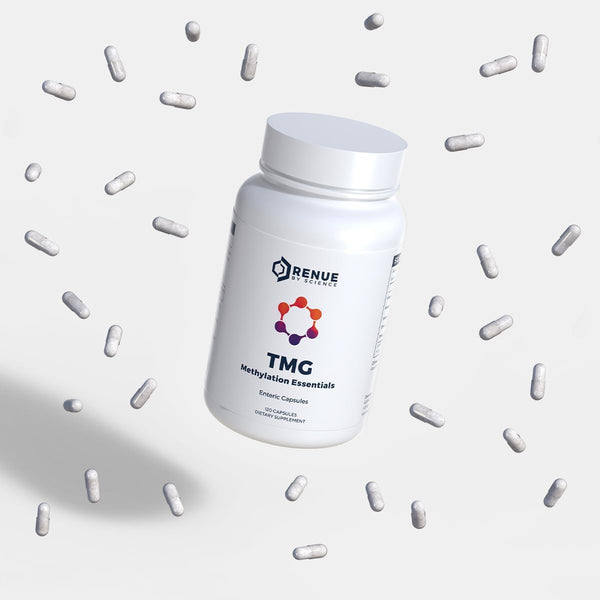 Renue By Science TMG Methylation Essentials – 120 Capsules | Cellular Health & DNA Protection Formula