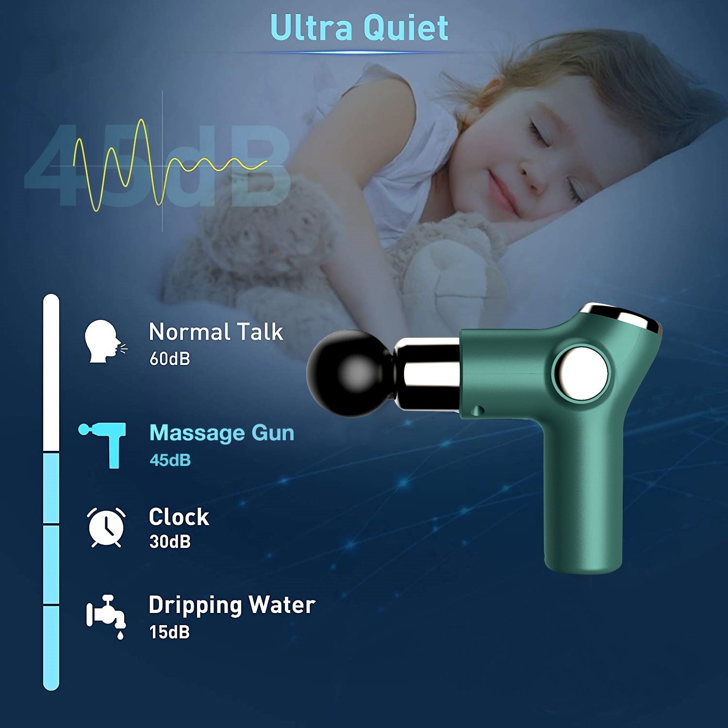 Mini Muscle Massage Gun – 32-Speed Deep Tissue Percussion Massager for Neck, Back & Full-Body Pain Relief