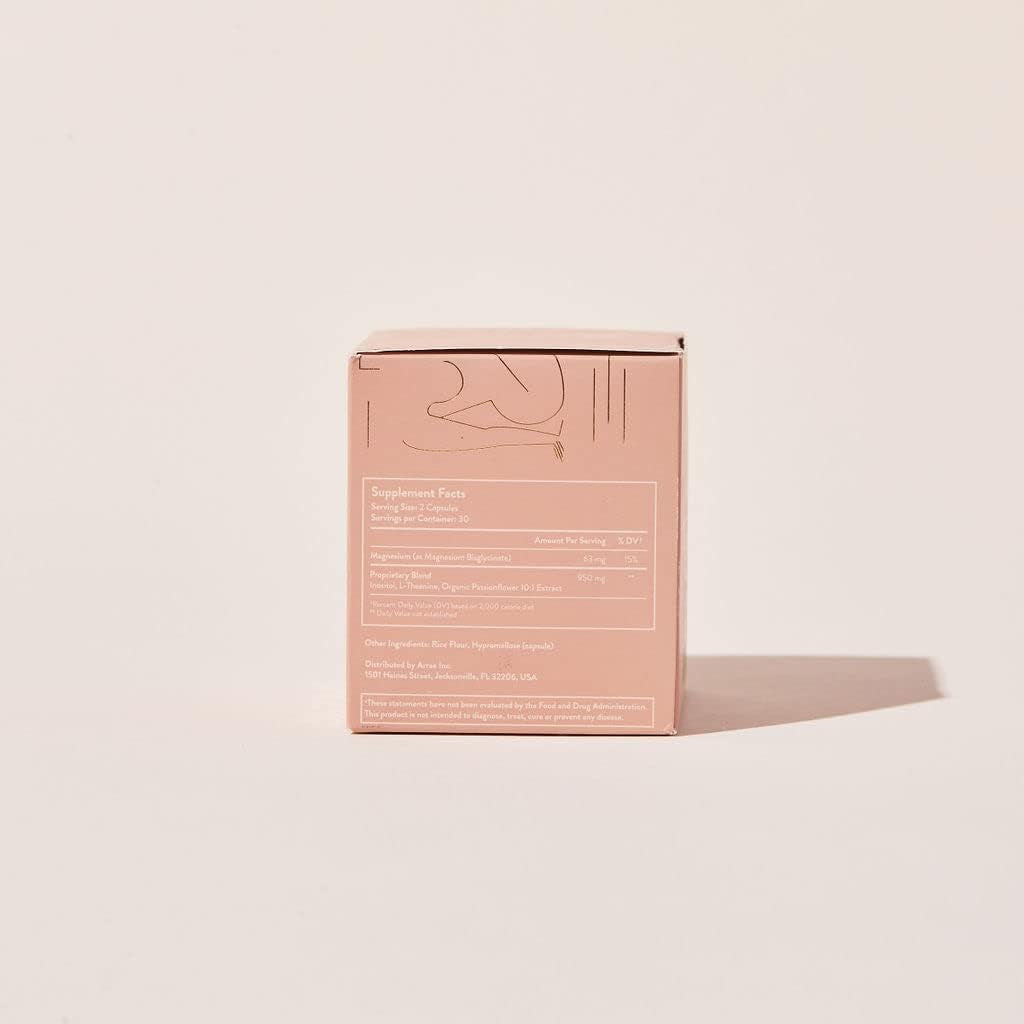 Calm Cortisol Manager - 60 Stress & Panic Relief Capsules - Mood Support Supplement W/L-Theanine, Inositol, Passionflower, & Magnesium to Help You Feel Zen