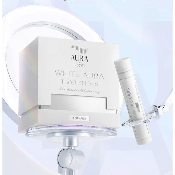 BIOCYTE White Aura T300 Shots – 10 x 25ml | Fast Whitening, Spot Correction & Skin Tone Brightening
