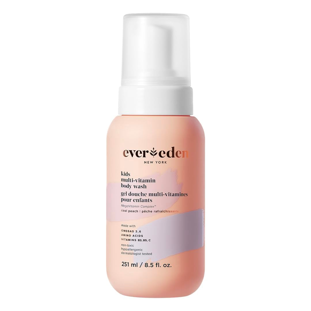 Evereden Kids Multi-Vitamin Body Wash Cool Peach – 251ml | Nourishing Cleanser for Soft, Hydrated Skin