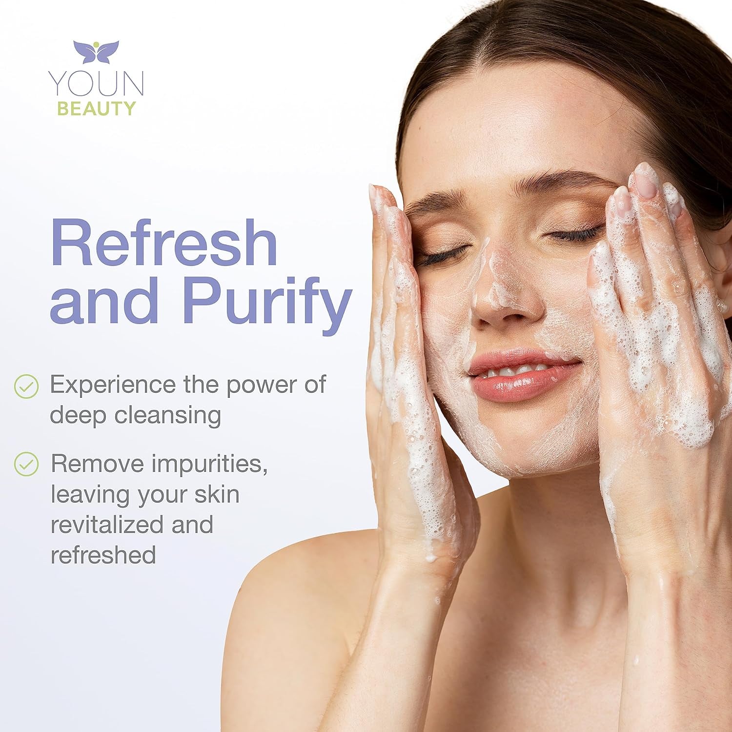 YOUN Beauty Green Tea Cleanser – 240ml | Gentle Hydrating Face Wash