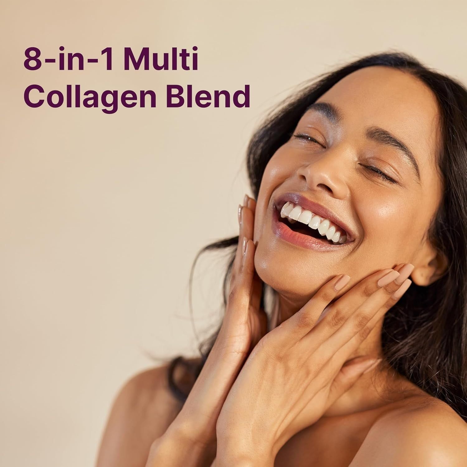 Micro Ingredients Multi-Collagen Peptides Complex – 240 Capsules | 5 Types of Collagen + Hyaluronic Acid & Biotin