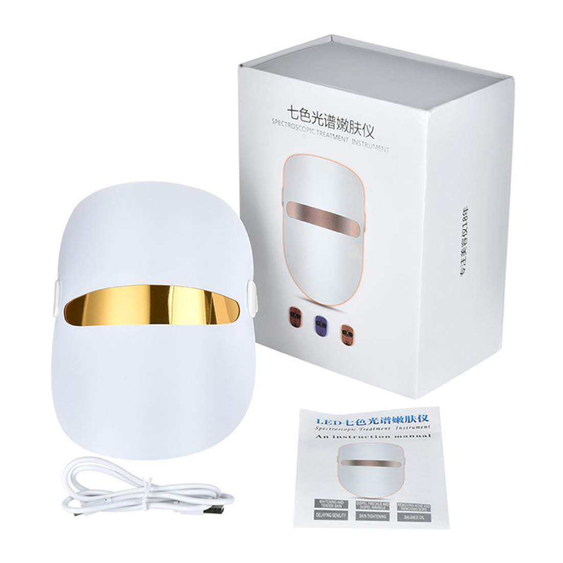 LED Therapy Mask 7 Colors 32 LEDs – Skin Rejuvenation