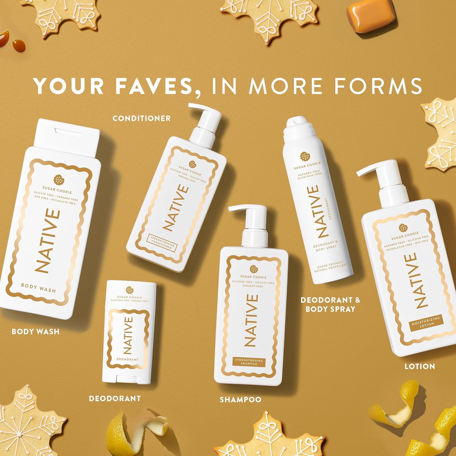 Native Body Wash, Sugar Cookie Scent (Holiday Edition) - 532ml