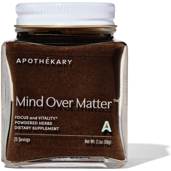 Apothékary Mind Over Matter Powdered Herbs – 60g (20 Servings) | Natural Brain-Boosting Mushroom Elixir for Focus & Clarity
