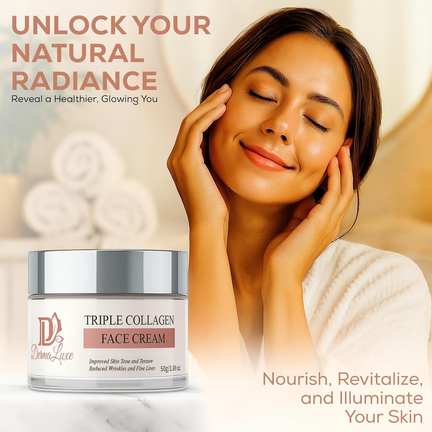 DermaLuxe Triple Collagen Face Cream - 50g