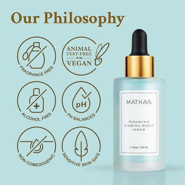 MATKAS Hyaluronic Acid Firming Boost Serum – 30ml | Deep Hydration, Firming & Glow-Enhancing Korean Face Serum