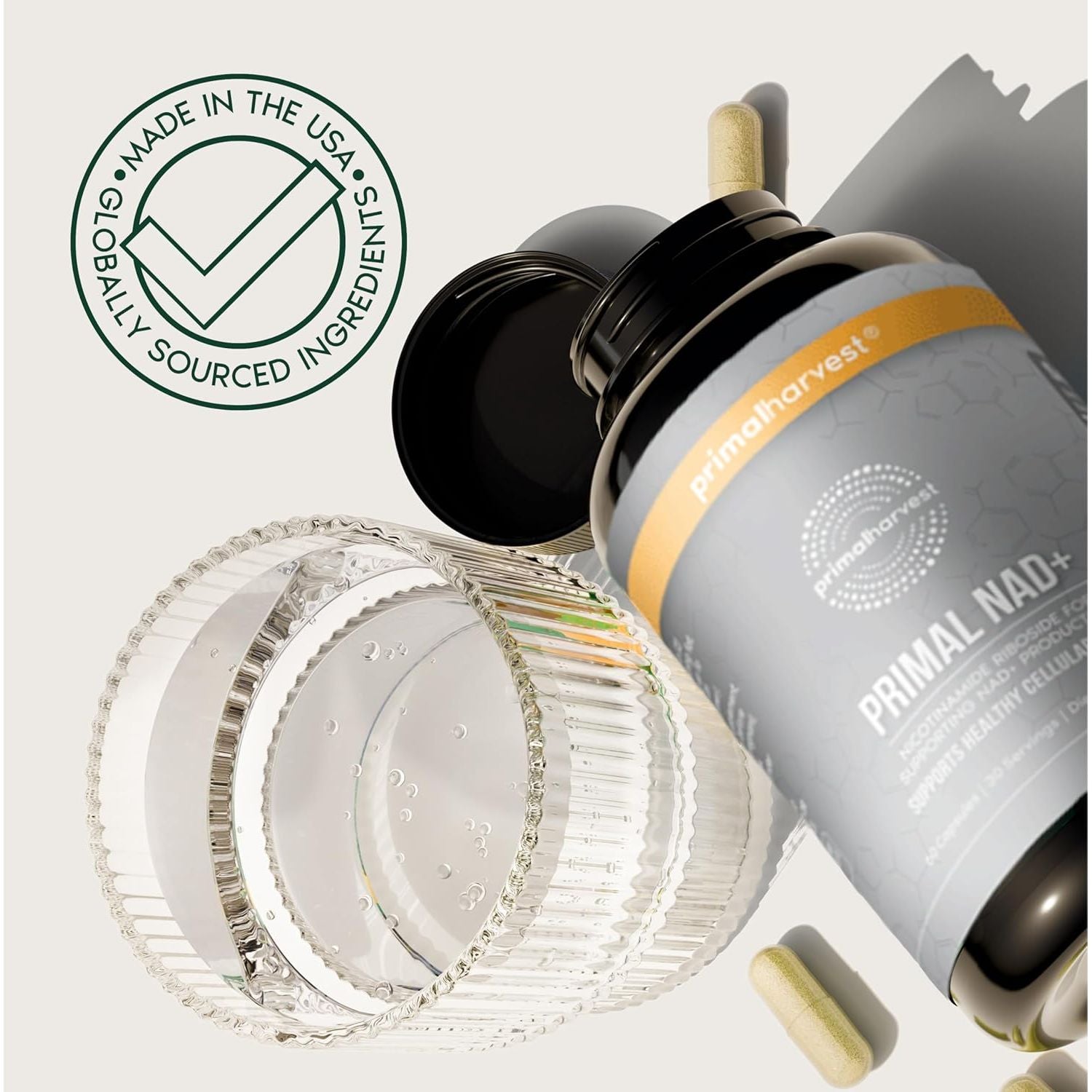 NAD+ Supplement: Nicotinamide Riboside, Trans-Resveratrol, Betaine, Coq10, NAD Supplements for Cellular Health, Energy, and Mitochondrial Support (60 Count (1 Pack)