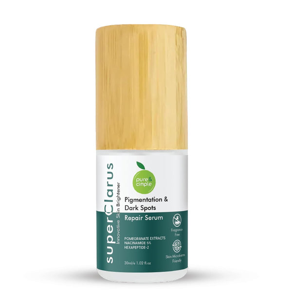 Pure & Cimple Super Clarus Innovative Skin Brightener Serum – 30ml | Dark Spot Corrector for Melasma, Hyperpigmentation & Uneven Skin Tone