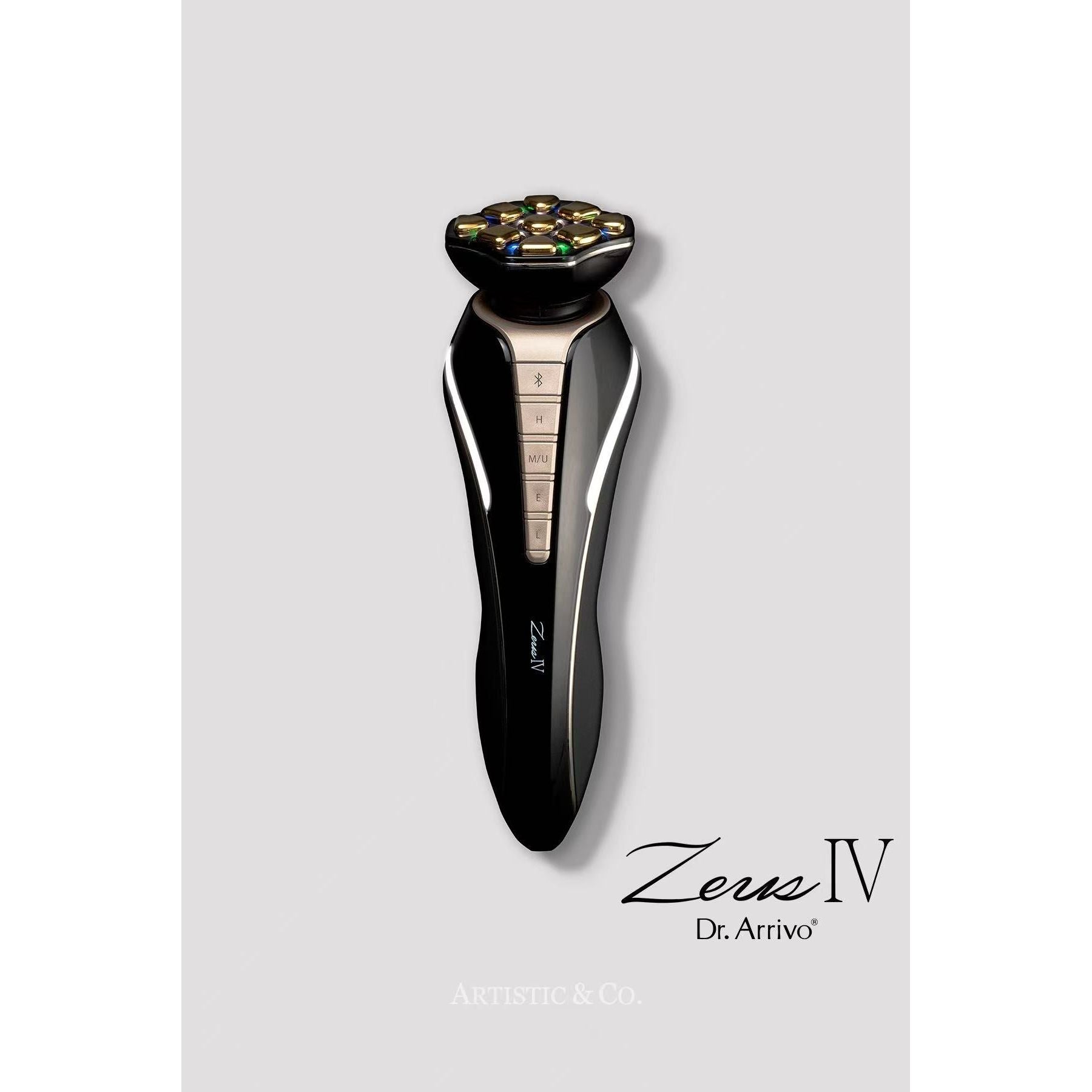 Dr. Arrivo Zeus IV by Artistic&Co. – Advanced Anti-Aging Beauty Device | 24K Gold Electrodes + LED + MFIP Technology