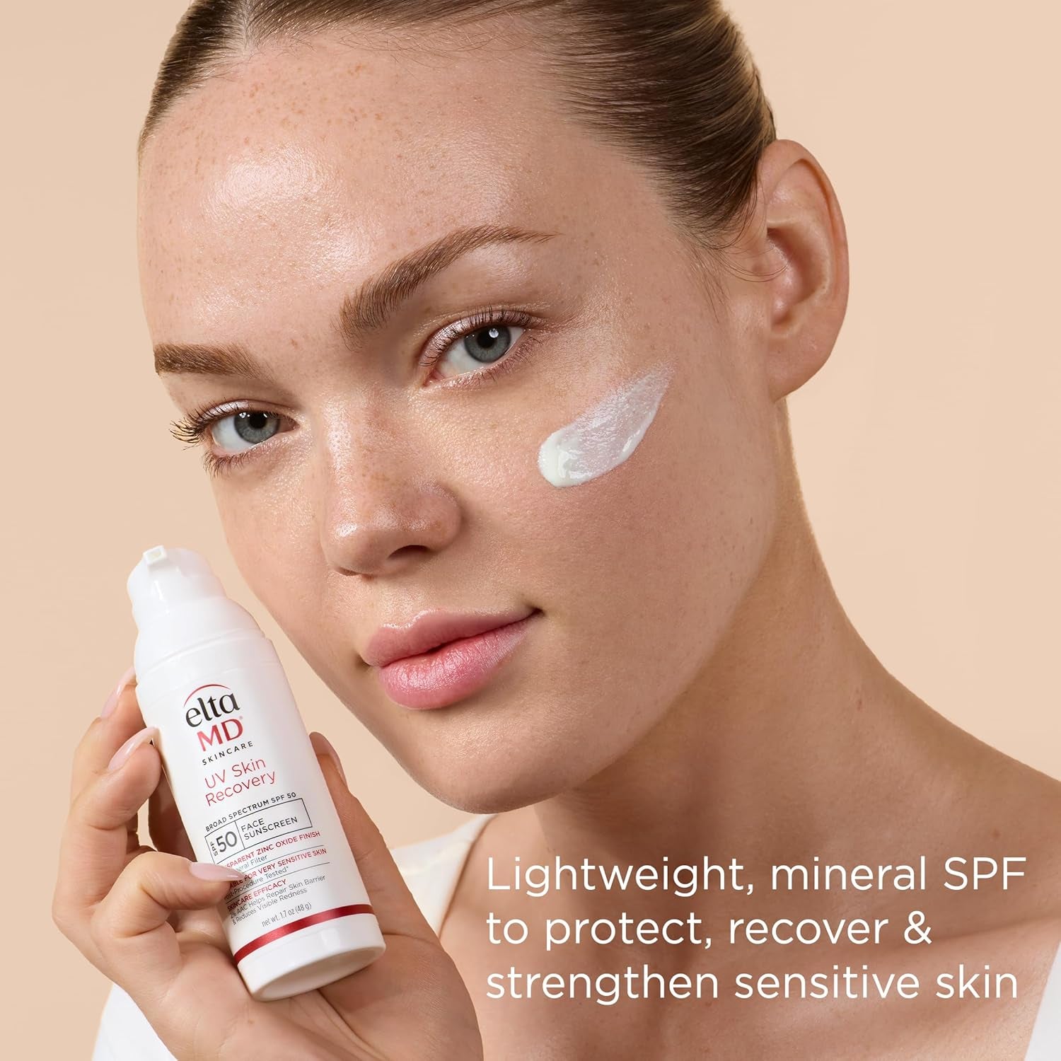EltaMD UV Skin Recovery Face Sunscreen SPF 50 – 48g | Broad-Spectrum Protection for Sensitive, Stressed Skin
