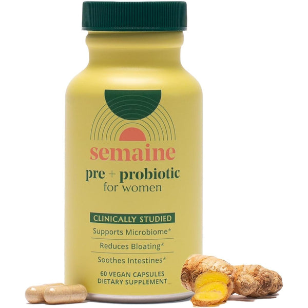 Semaine Pre + Probiotic for Women – 60 Capsules | Daily Gut, Vaginal & Immune Support