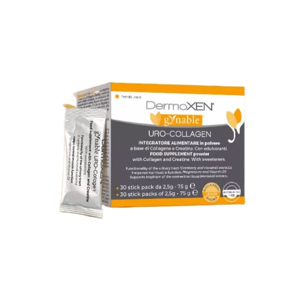 DERMOXEN Uro-Collagen Alimentare in Polvere – 30 Sachets | Pelvic Floor Muscle Support & Intimate Wellness