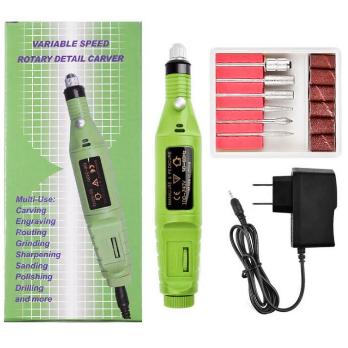 Electric Nail Drill Kit 10 pcs Set – Professional Nail Care