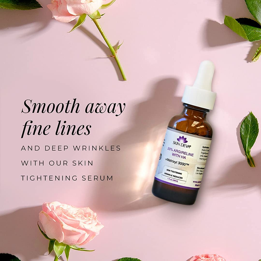 SKIN DEVA 20% Argireline With HA + Matrixyl 3000™ – 30ml | Wrinkle-Reducing Peptide Serum for Firmer, Youthful Skin