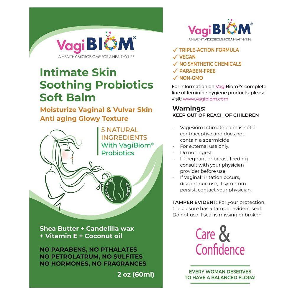 VagiBiom Intimate Skin Soothing Probiotic Soft Balm – 60ml | Nourishing Relief for Feminine Comfort