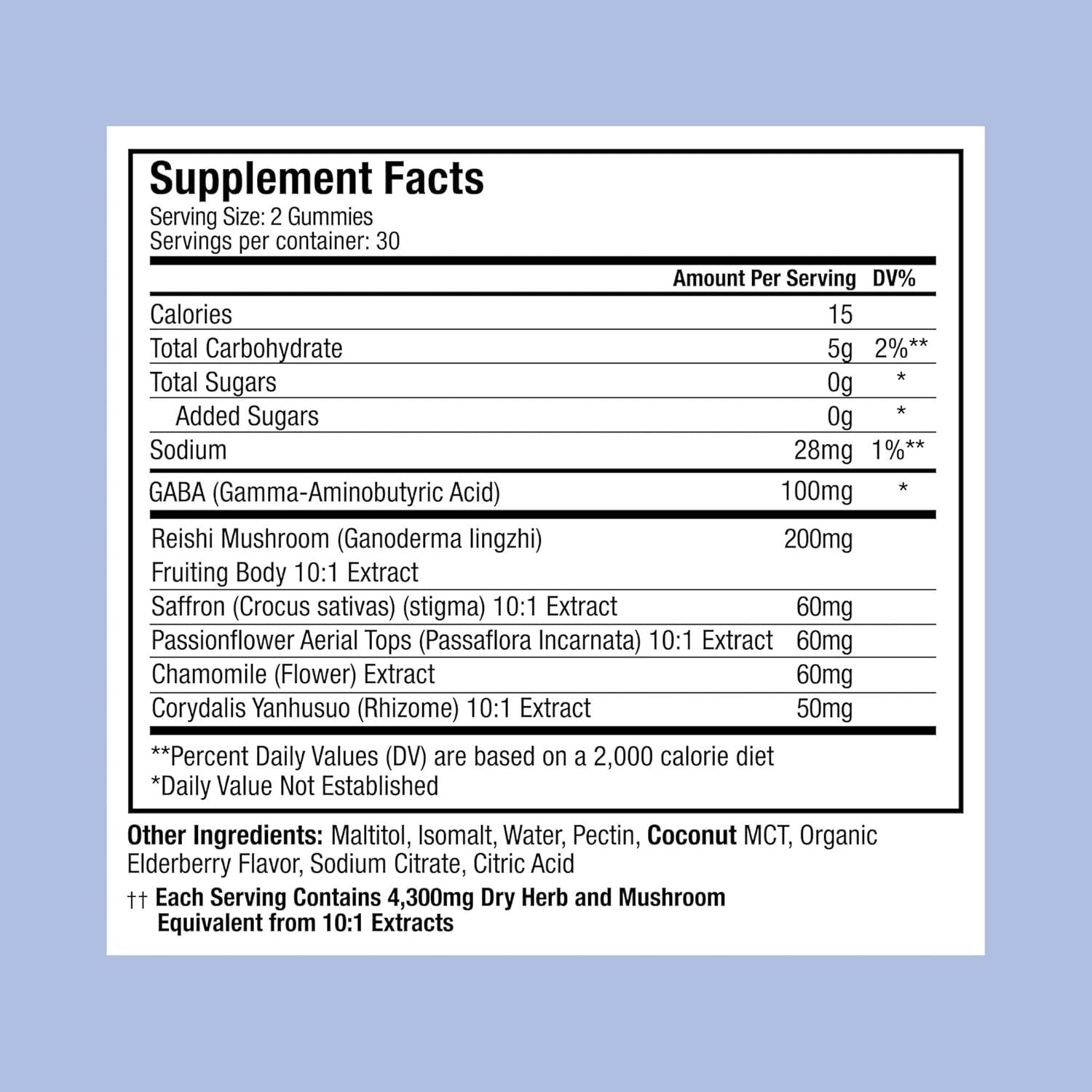 Plant People WonderSleep Mushroom Gummies – 60 Gummies | Melatonin-Free Sleep Support