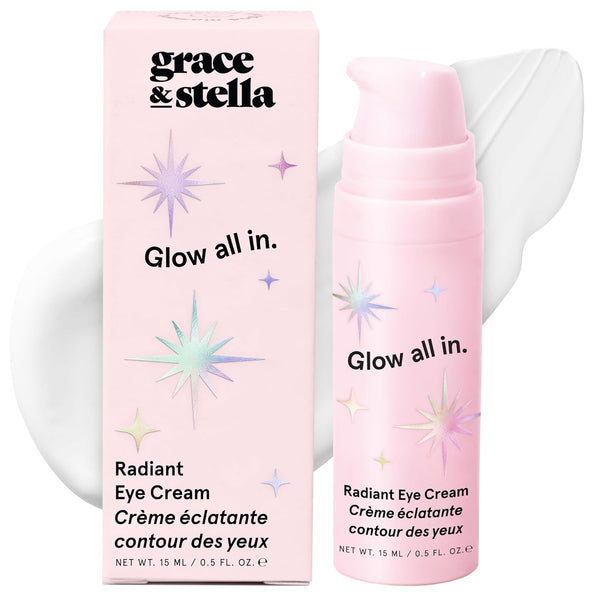 Grace & Stella Glow All In. Radiant Eye Cream – 15ml | Brightening & Firming Under-Eye Treatment