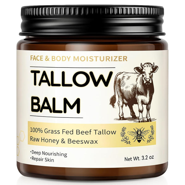Taoscare Face & Body Moisturizer Tallow Balm – 91g | Nutrient-Rich Hydrating Skin Balm