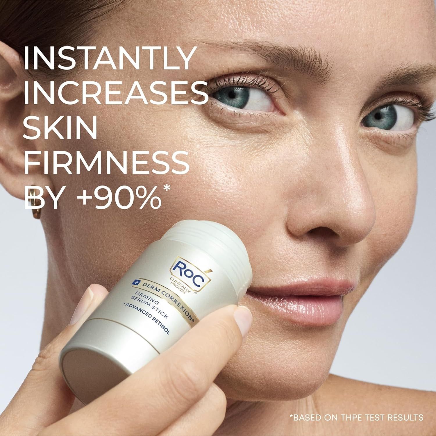 RoC + Derm Correxion Firming Serum Stick + Advanced Retinol – 30g | Lift, Tighten & Firm Skin on Face, Neck & Hands
